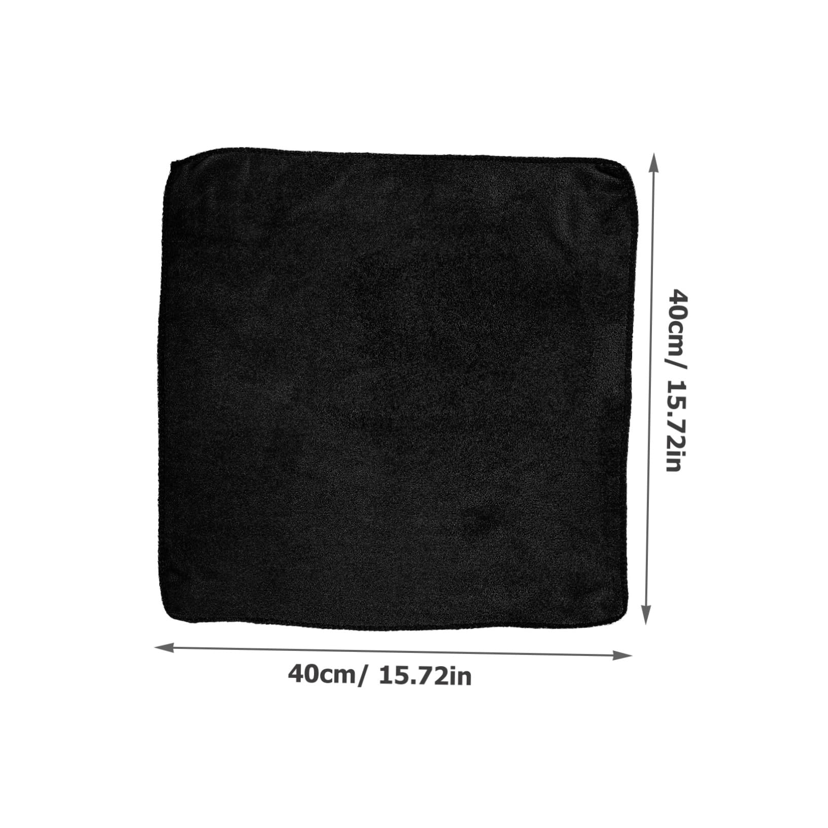 Mikinona 12er-Pack Mikrofaser-reinigungslappen Geschirrtücher Für Auto Und Küche Saugfähige Geschirrtücher Wiederverwendbare Waschlappen Schwarz 40 X 40 cm