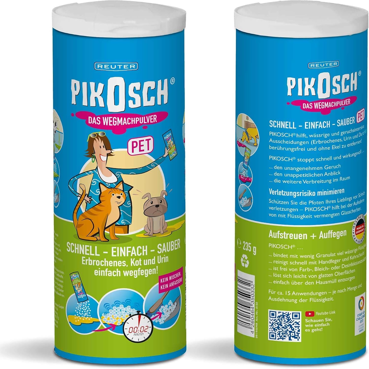 Pet nettoyant spécial - absorbeur de liquide - poudre de vomi pour élimination urine excréments animal