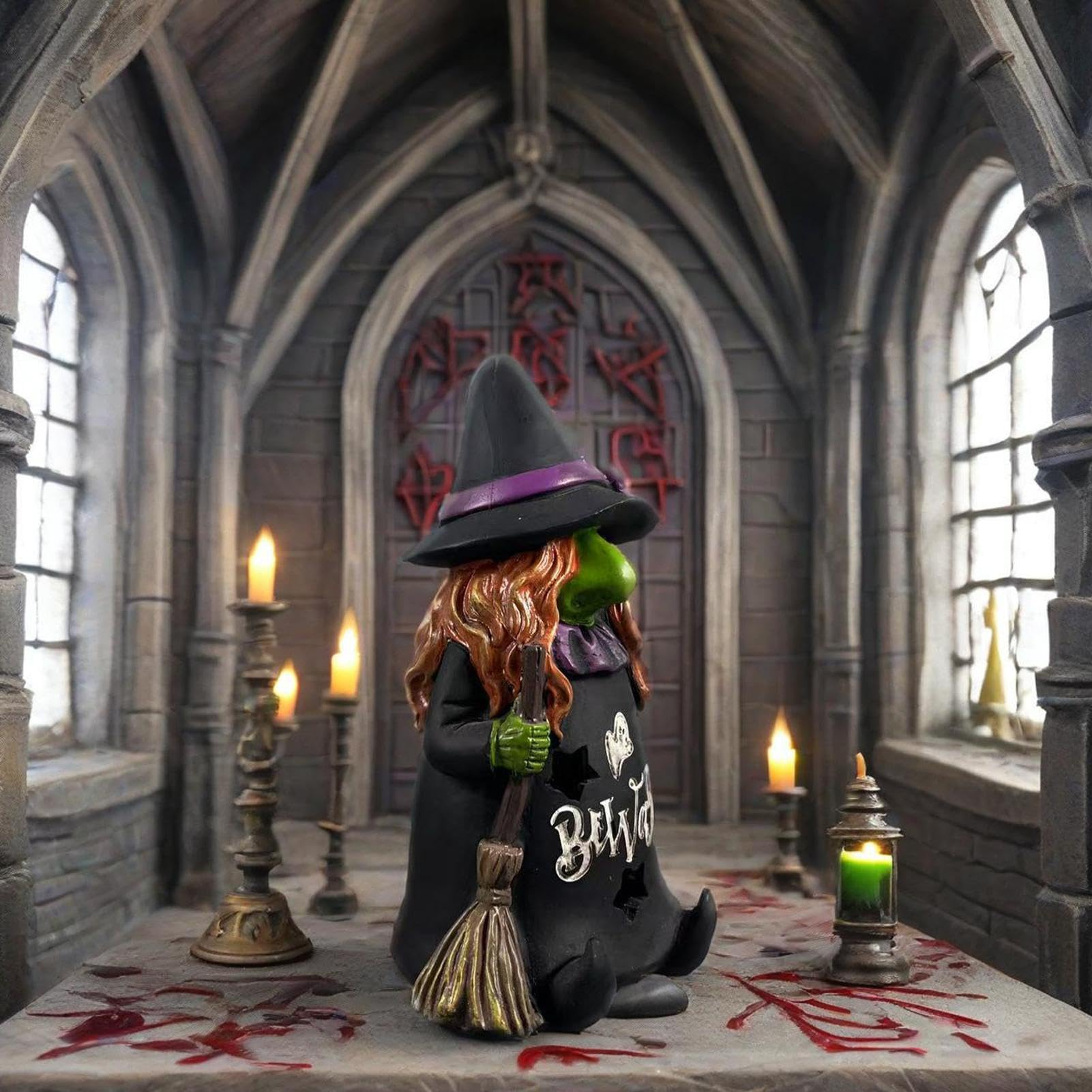 Figura gótica de de Halloween, estatua de de resina,
