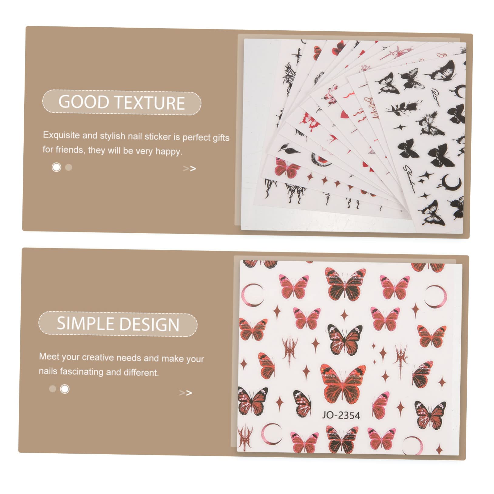 FOMIYES 5 Juegos De Calcomanías Para Uñas Con Diseño De Para Decoración De Uñas 12 Hojas X 5
