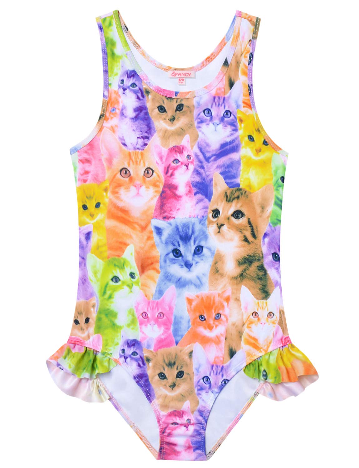 QPANCY Girls Swimsuits Unicorn Bathing Suits Toddler Kids One Piece Swimwear