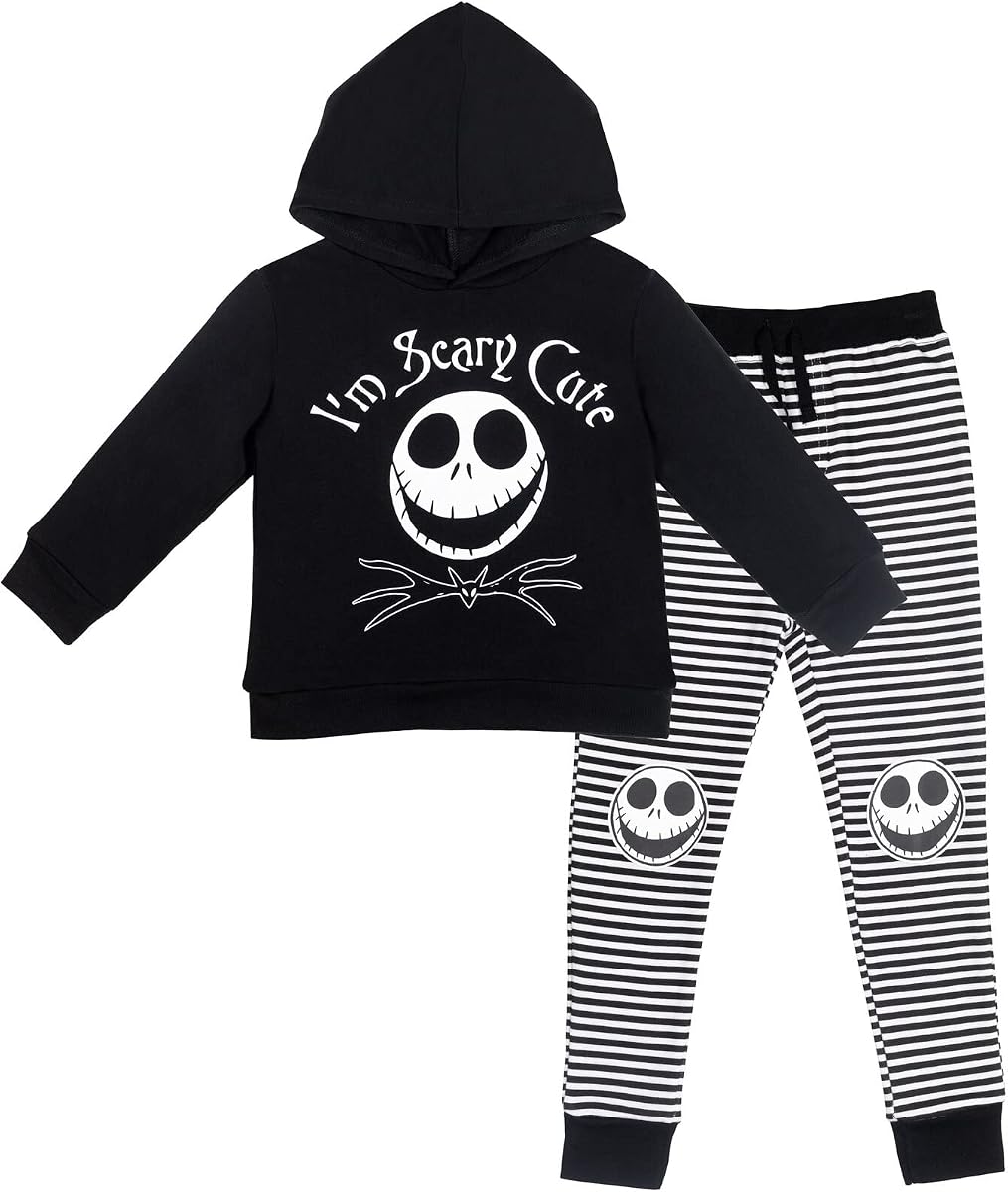 Nightmare Before Christmas Jack Skellington Hoodie and Pants Outfit Set Infant to Big Kid
