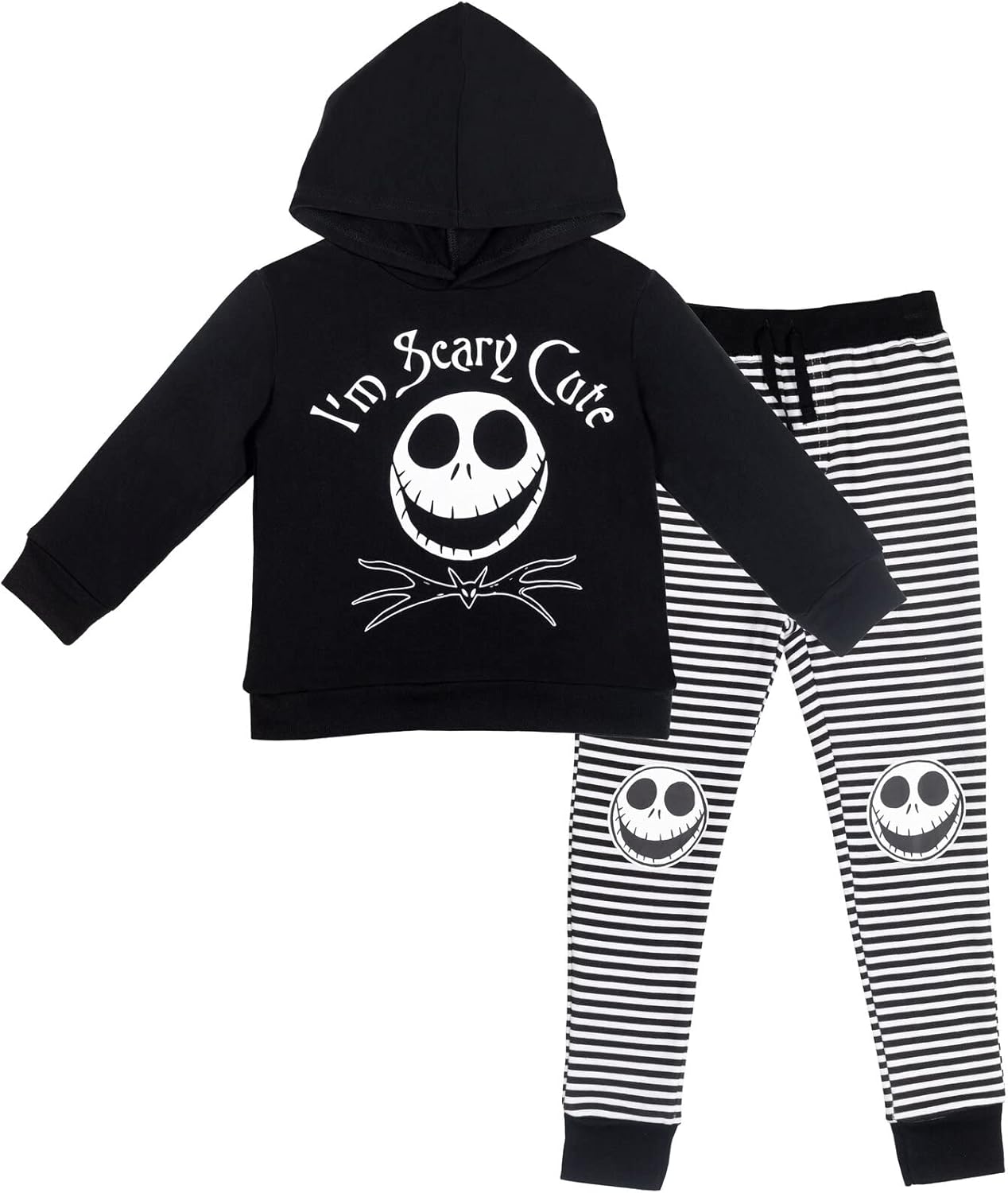 Disney Nightmare Before Christmas Jack Skellington Hoodie and Pants Outfit Set Infant to Big Kid