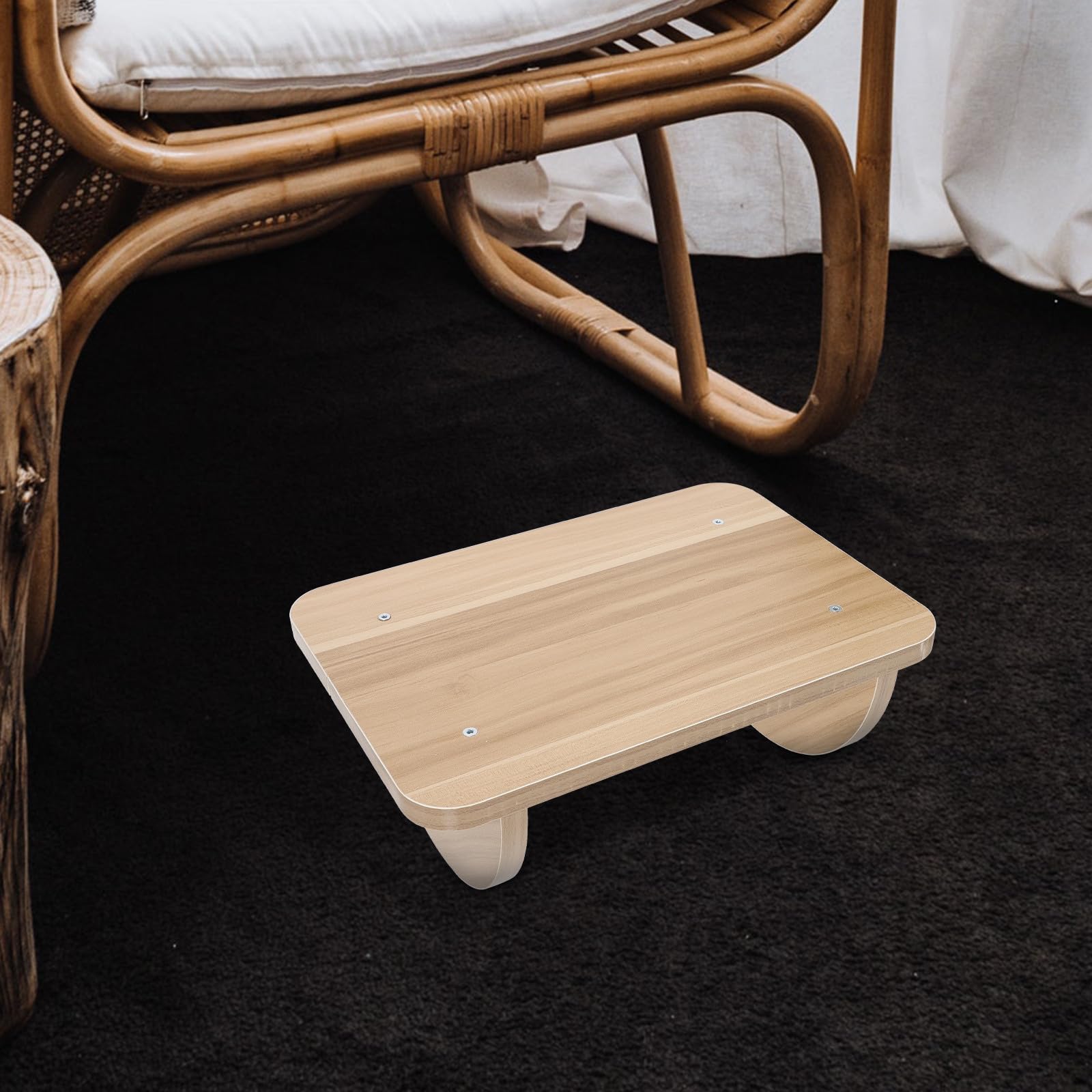 SOLUSTRE Reposapiés Textura Confiable y Alivio de Presión para Oficina de Madera Debajo del Escritorio Taburete Simple Color Aleatorio Adecuado para Casa y Trabajo