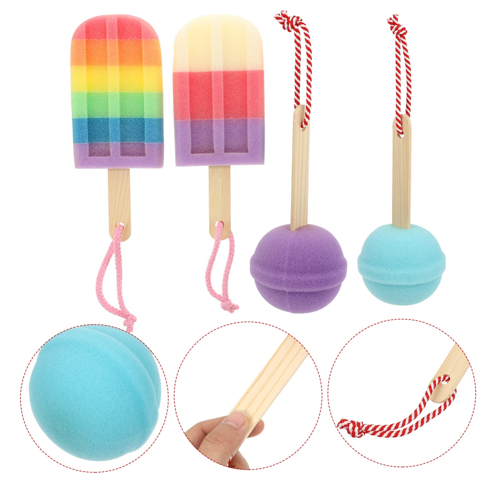 FRCOLOR 12piezas Esponjas De Baño Coloridas Esponjas De Baño Reutilizables Para Adultos Para Viajes Suaves y Exfoliantes Apto Para Piel Sensible Aleatorios