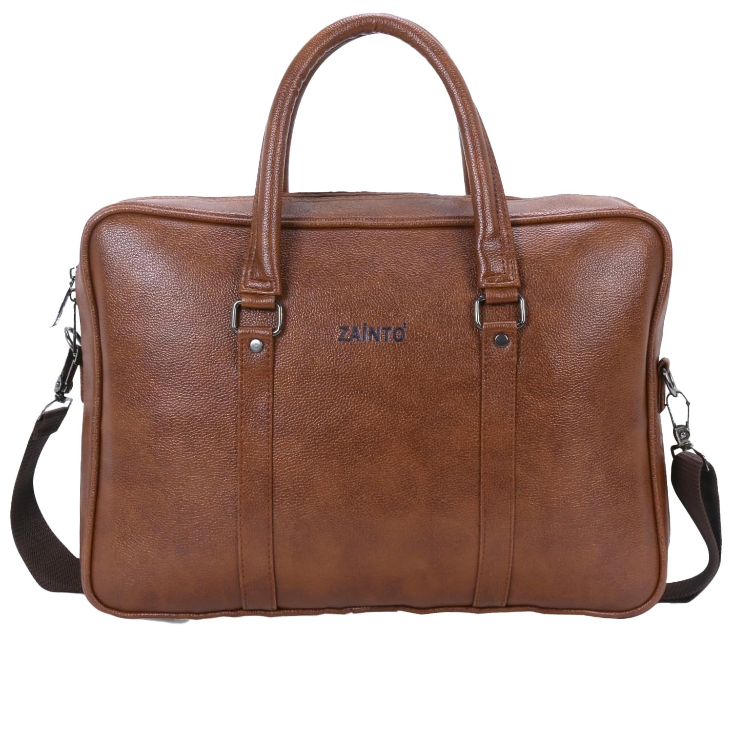 ZAINTO Laptop Bag for office Travel bag Faux Leather for Men Upto 15.6 inch with Shoulder Strap Messenger Bag (B0CBM73J41) Amazon Price History, Amazon Price Tracker