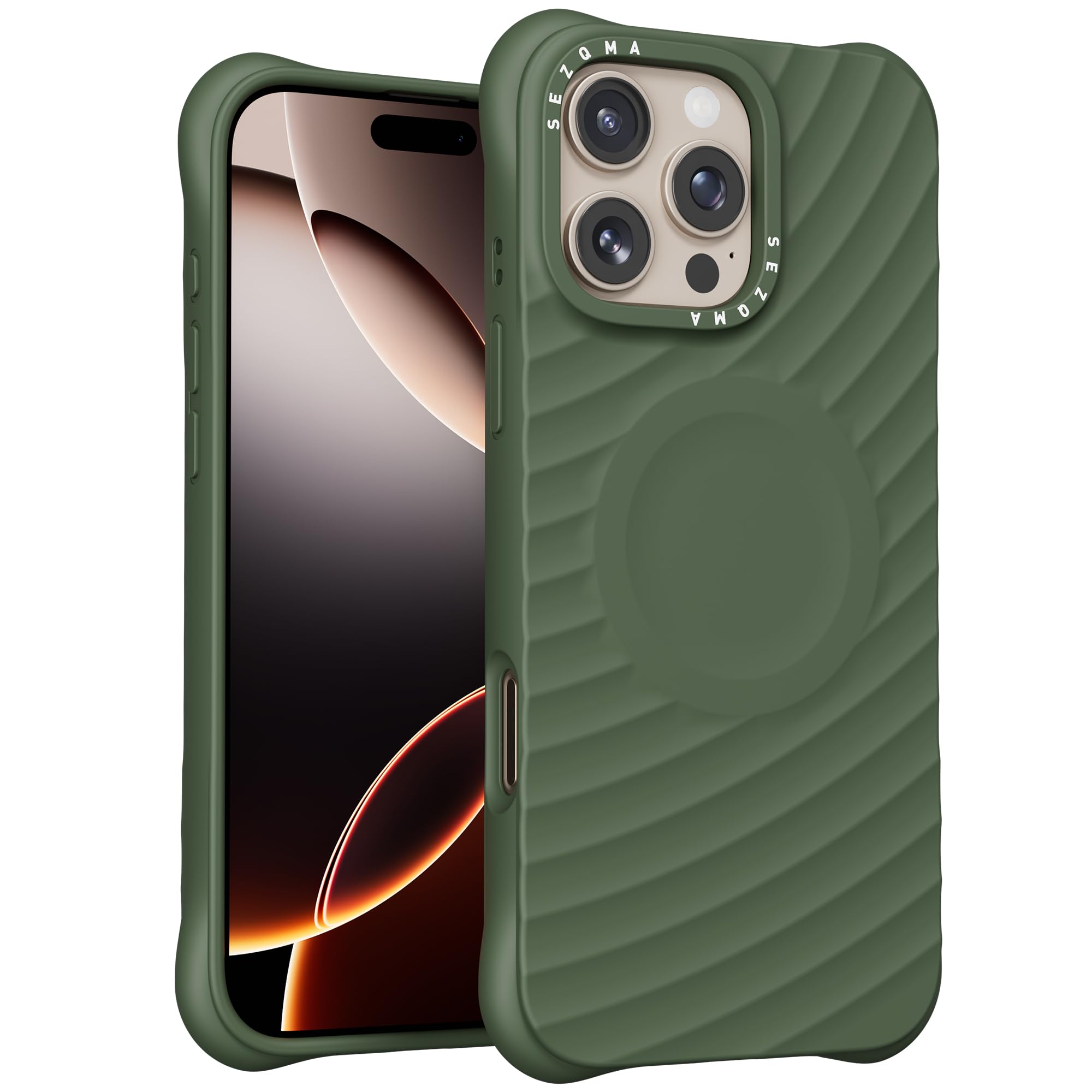 Amazon.co.jp: SEZQMA iPhone 16 Pro Max用ミニマリストケース