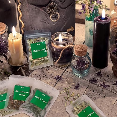 Miniatura 6 de Witchcraft Supplies - Kit de hierbas para principiantes de bruja, paquete de 30 diferentes hierbas secas para rituales Wicca, paganos y wiccanos,