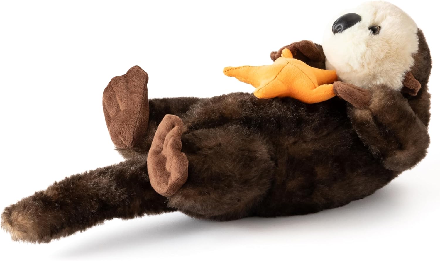 The Petting Zoo Sea Otter Stuffed Animal with Star, Gifts for Kids, Wild Onez Ocean Animals, Sea Otter Plush Toy with Star 18 inches