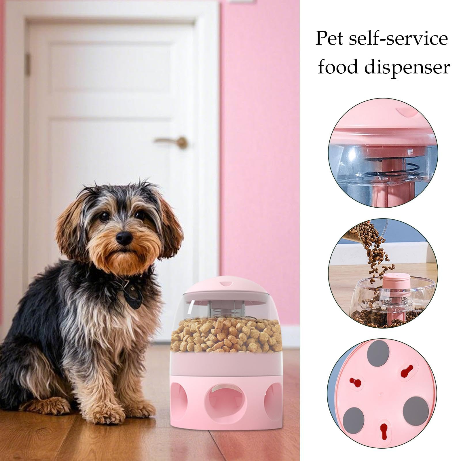 mangiatoia per cani lenta, giocattoli interattivi per cani, dispenser di | cibo per animali domestici, accessorio antiscivolo, divertente giocattolo per dolcetti con grande capacità, forniture per