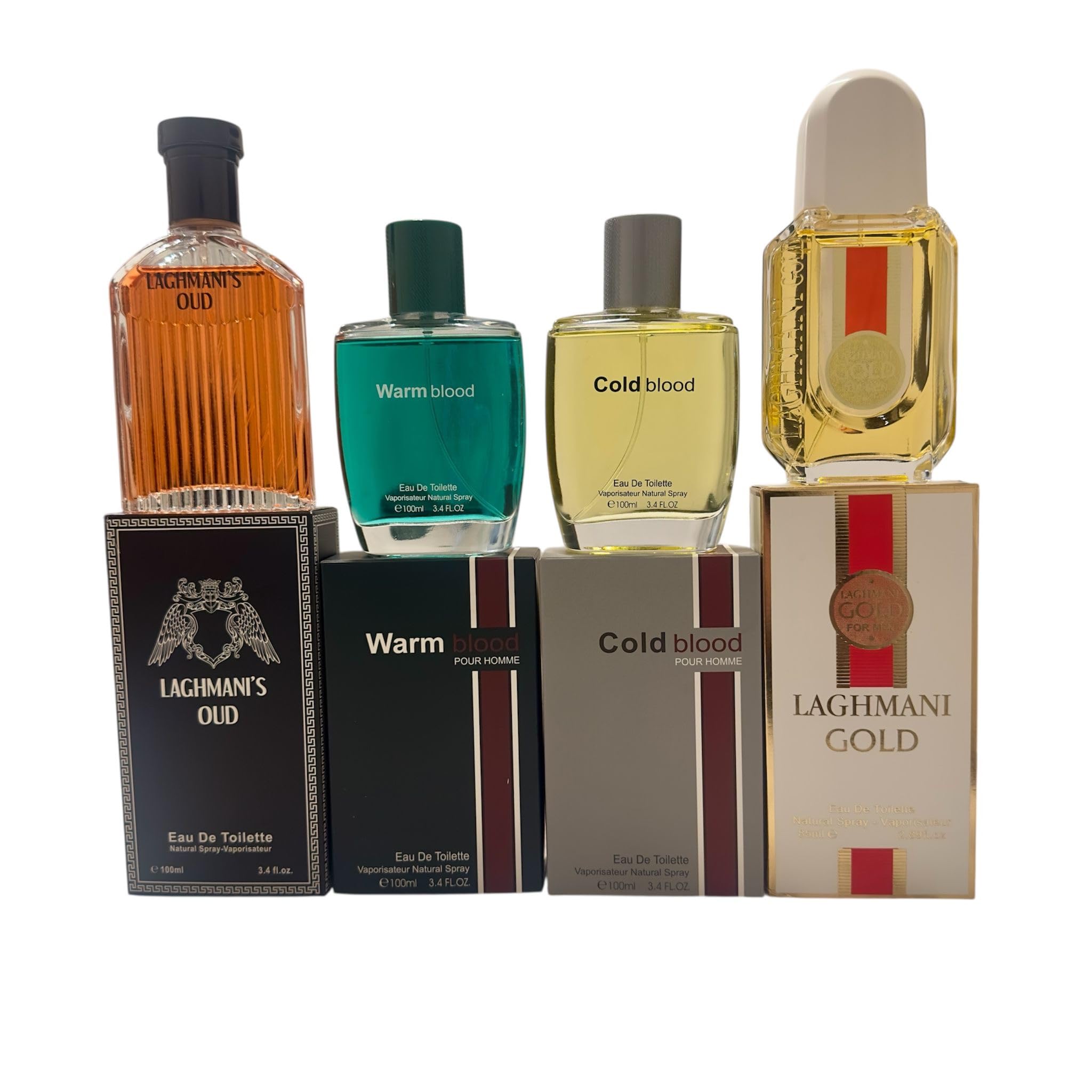 4 x Pack Men’s Inspired Eau De Perfume Spray Gift Pack Men Designer Fragrance Set (4 Pack - A)