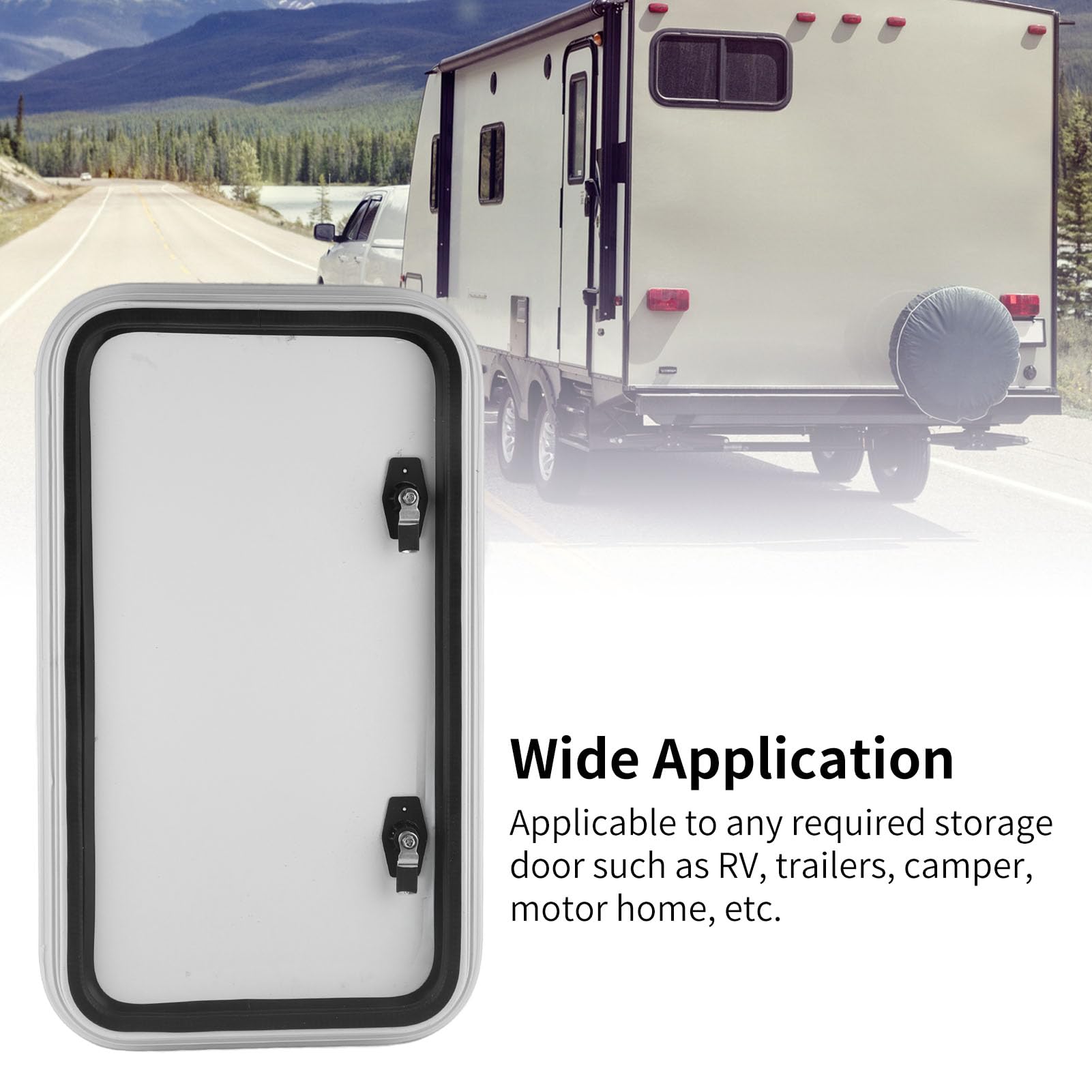 最終値下！ハッチ、RV キャンピングカーに最適なボートデッキ収納コンパートメント Amazon | RV コンパートメントドア 700x400mm 角丸コーナーマリン