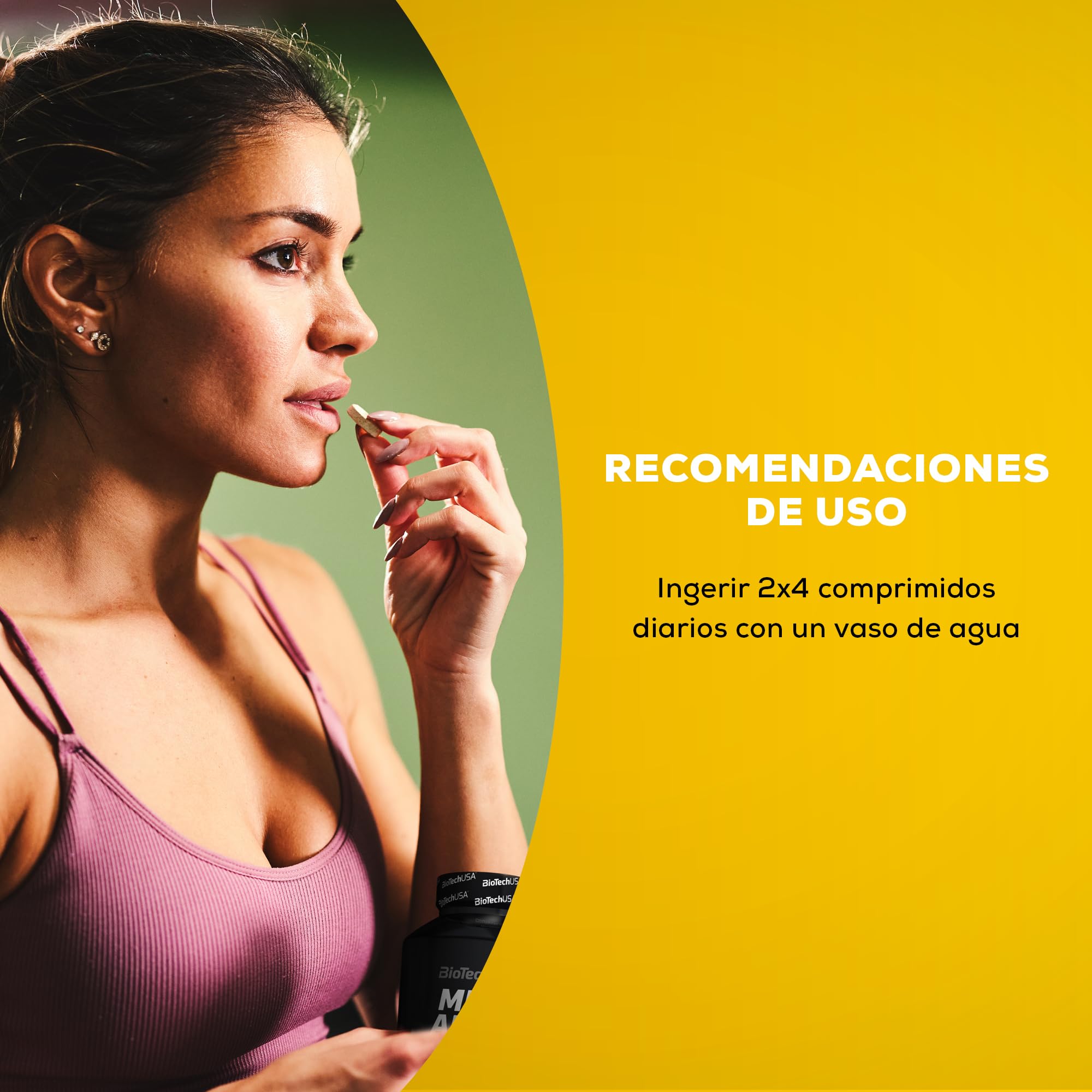 BioTechUSA Mega Amino, Comprimido de suplemento dietético con aminoácidos, 500 comprimidos