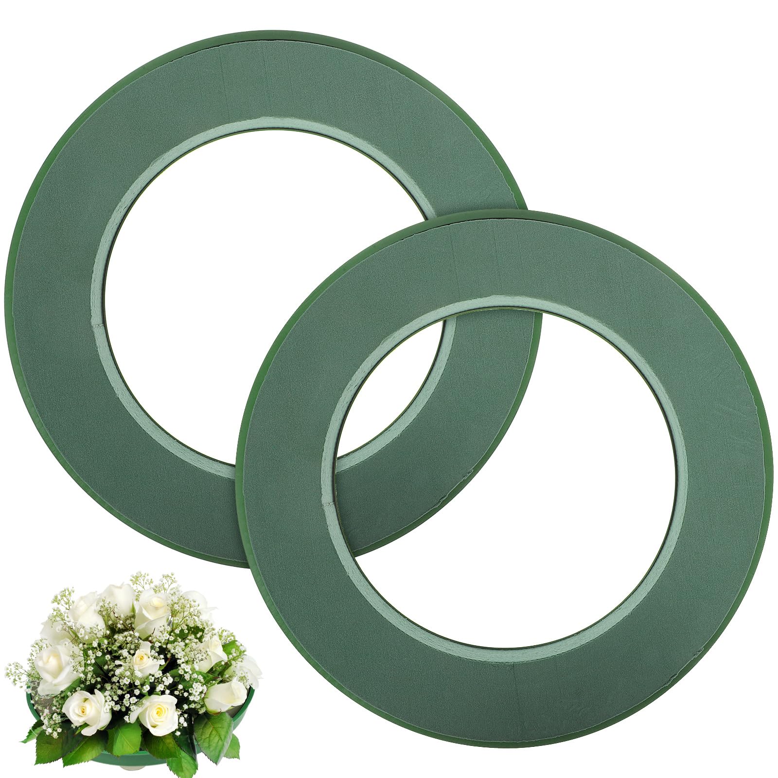 Anneaux en mousse florale DOITOOL lot de 2 avec ventouse pour centre de table de mariage