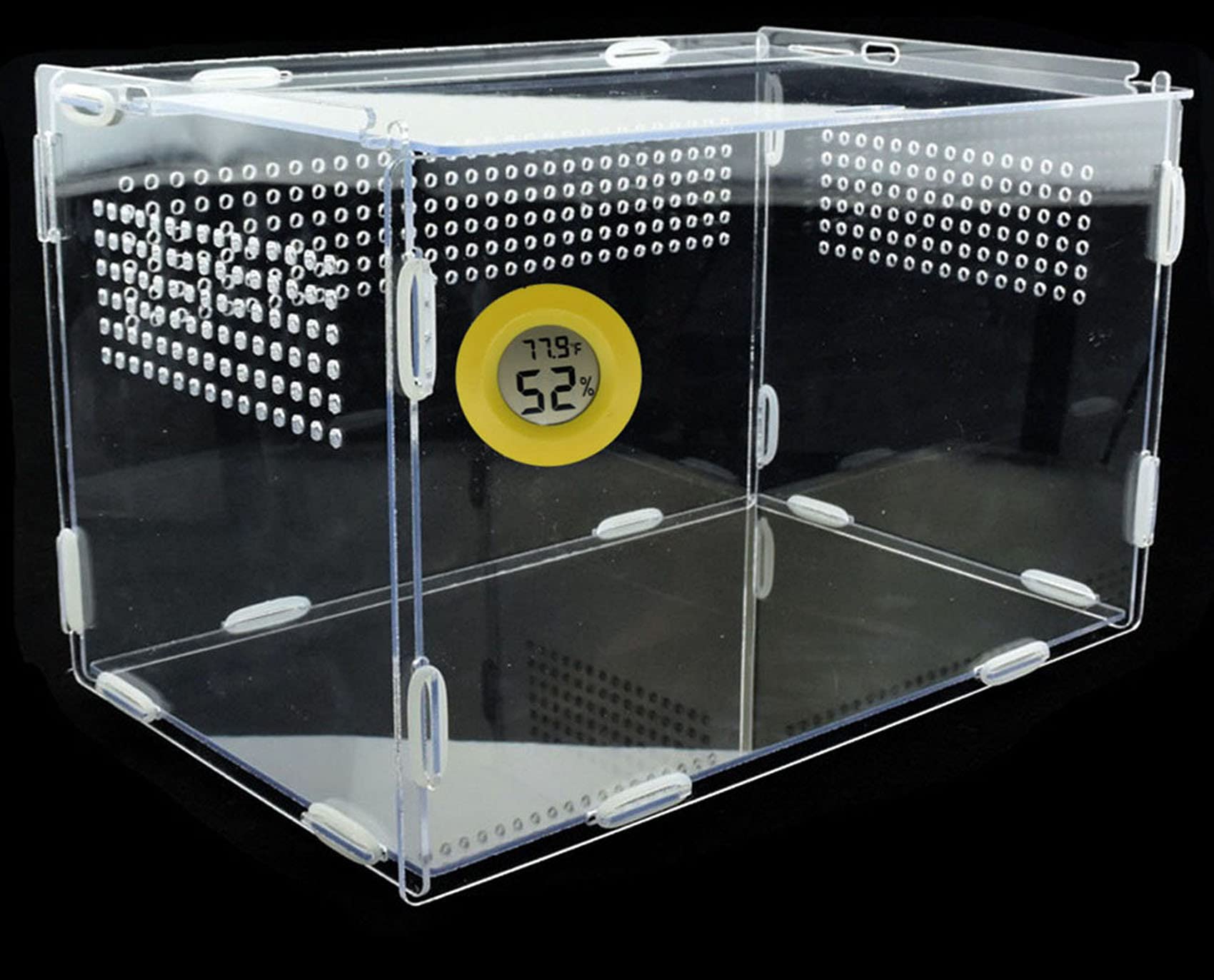 Buy JAWOOZ Reptile Terrarium Aquarium Breeding Tank Reptile Feeding Box with Temperature and