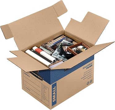 Bankers Box 10-Pack Small Prime HD Moving Boxes with Reinforced Handles