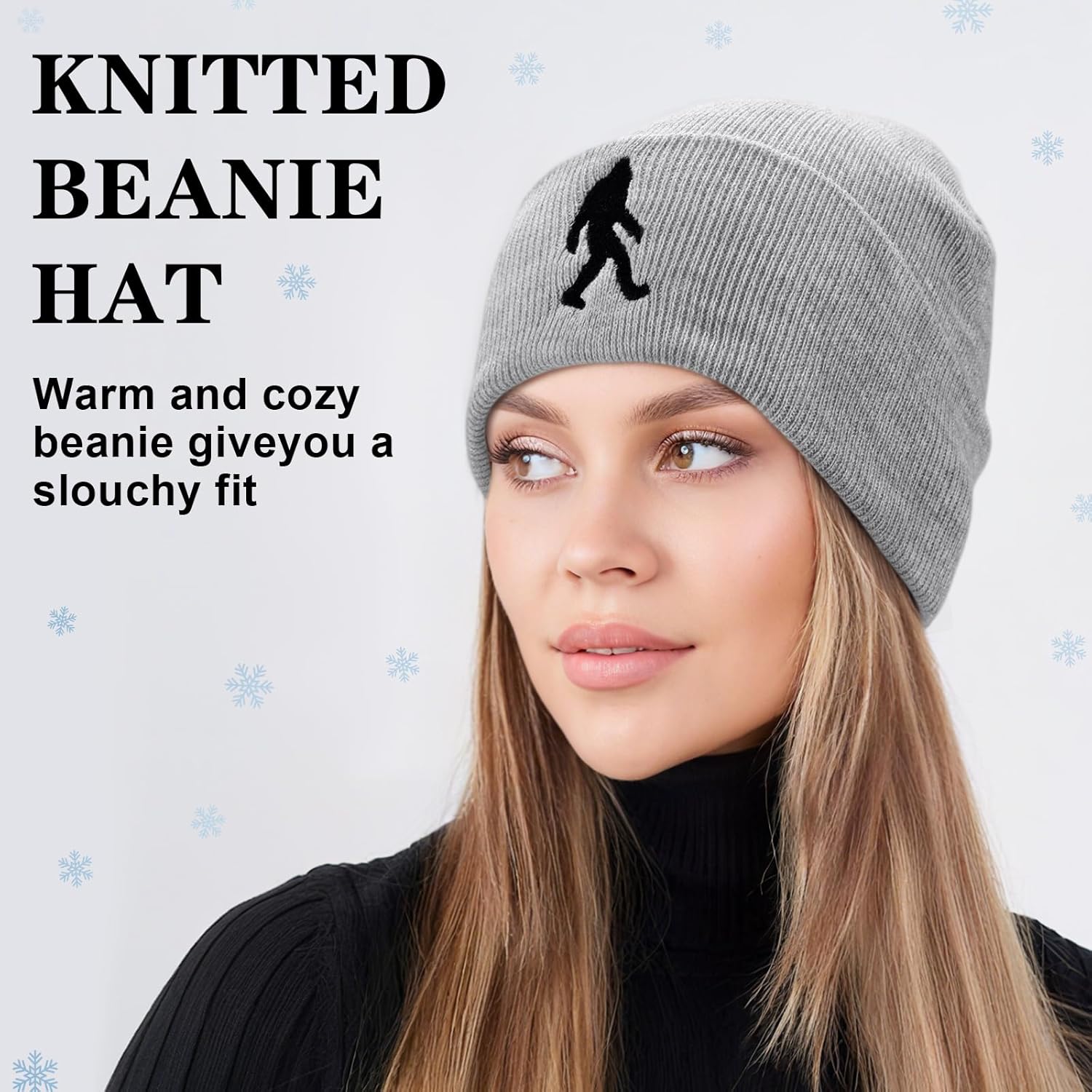 2 Pcs Beanie for Men Knit Hat Winter Warm Cuffed Skull Cap Winter New Year Gifts for Dad Husband - Image 4