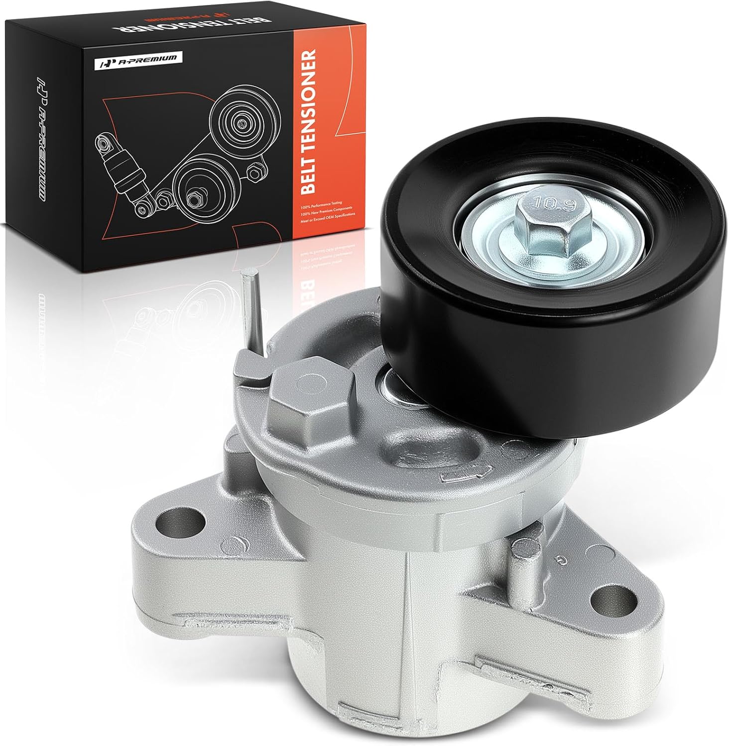 A-Premium Belt Tensioner Assembly with Pulley Compatible with Mitsubishi Lancer 2013-2017, Outlander 2013-2020, Outlander Sport 2012-2021, RVR 2012-2017, Replace# 1345A090, 1345A095