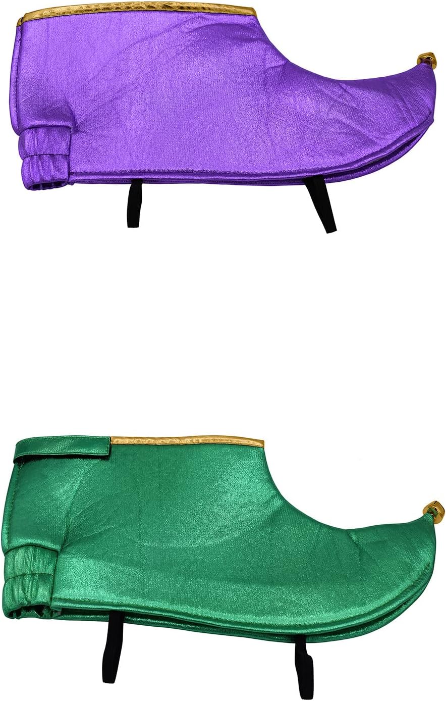 Nicky Bigs Novelties Mardi Gras Jester Hat, Mardi Gras Headband, Clown Collar, Clowns Shoes, Mardigras Costume Women, Clowns Costume Accessories