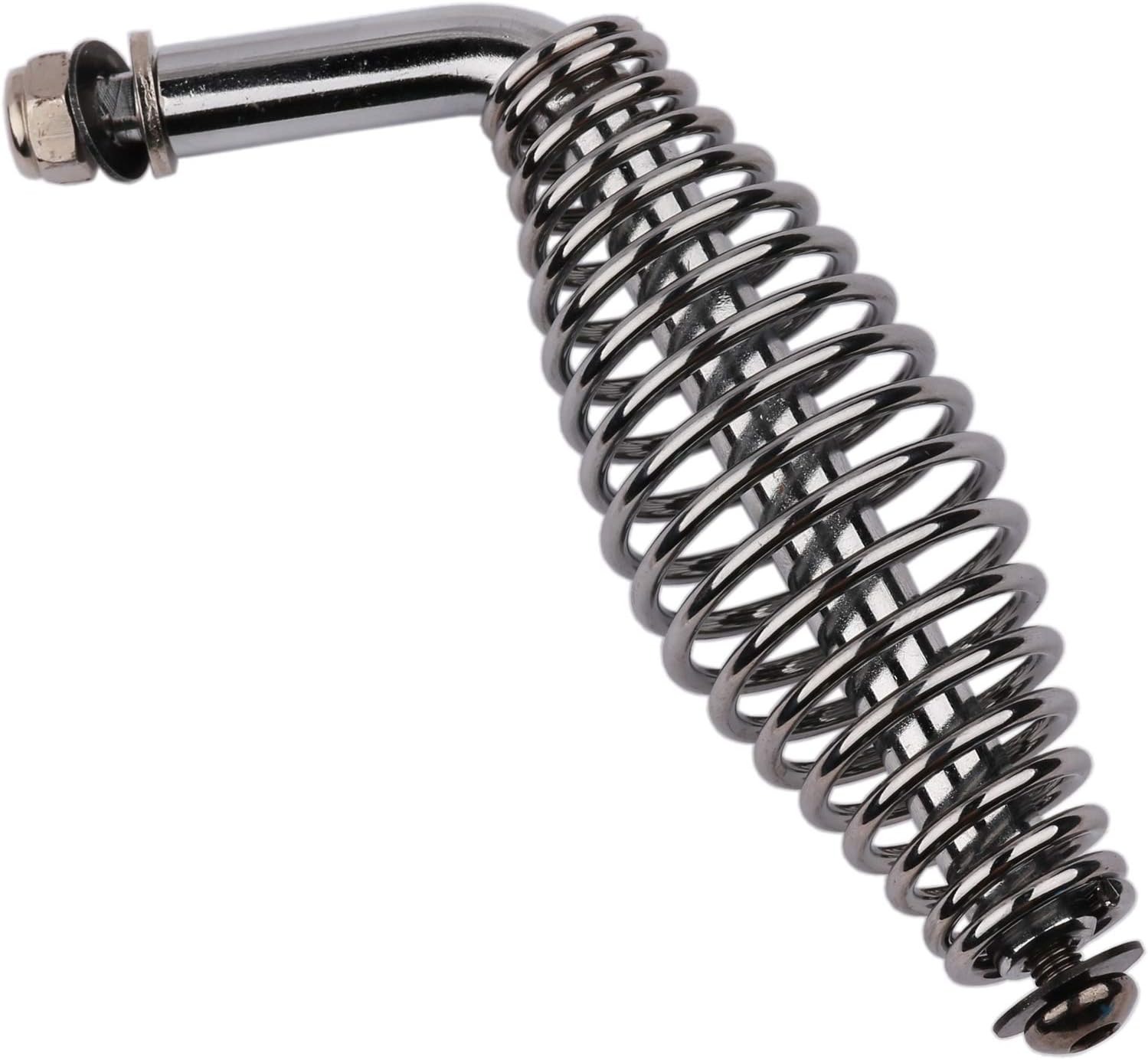 GOOYOOU 5" Stainless Spring Handle with 1/2" Steel Rod for BBQ pits Trailers, Custom Metal Projects, Custom Built Grills, Smokers, Pits, Wood Stoves,cabinets