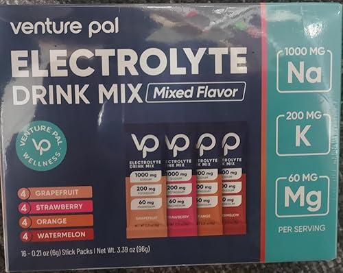 Venture Pal Hydration Electrolyte Packets – Zero Sugar High Sodium