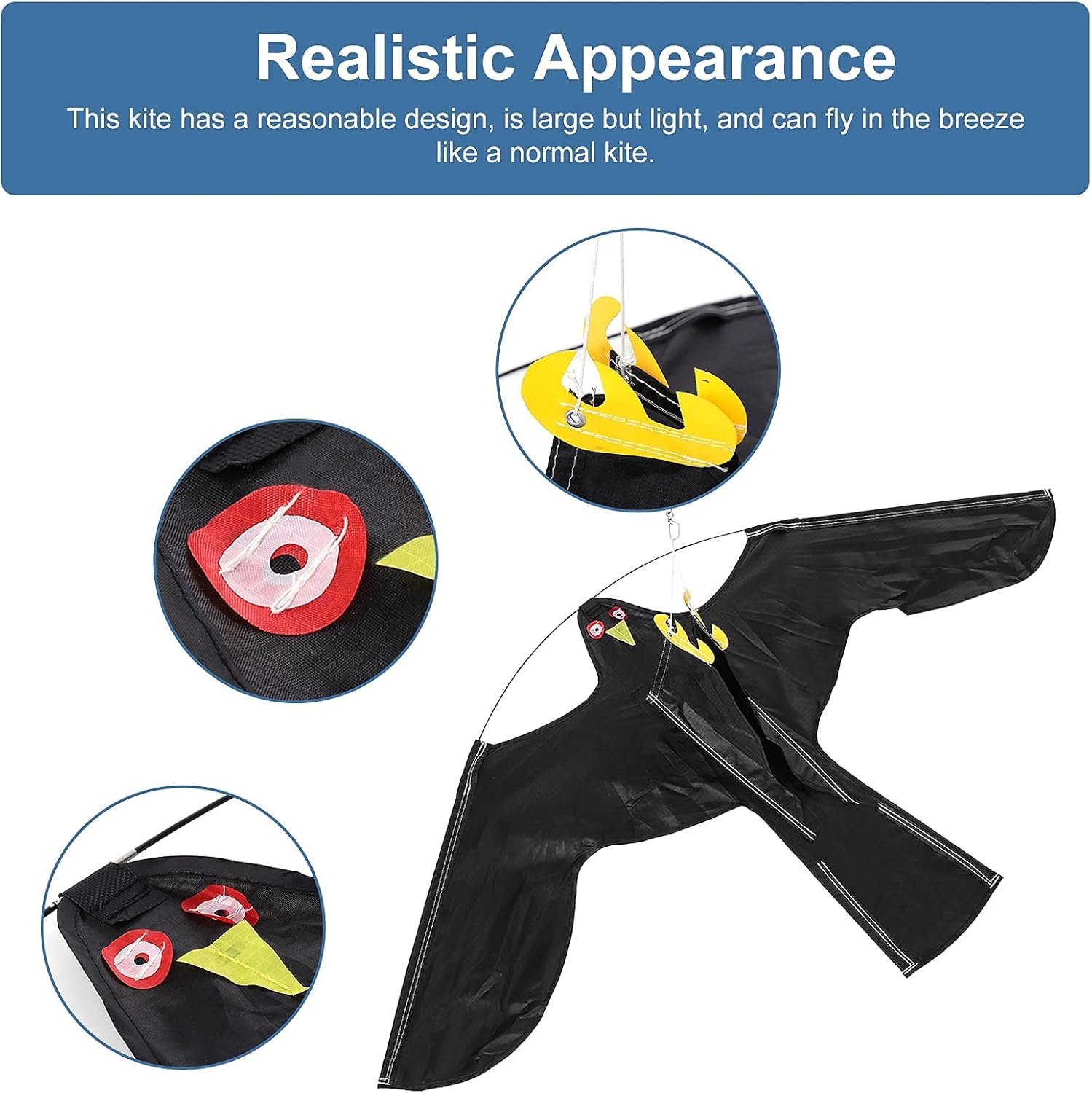 Cocoarm Bird Repeller Kite For Crop Protection, Bird Scarer Flying Kite