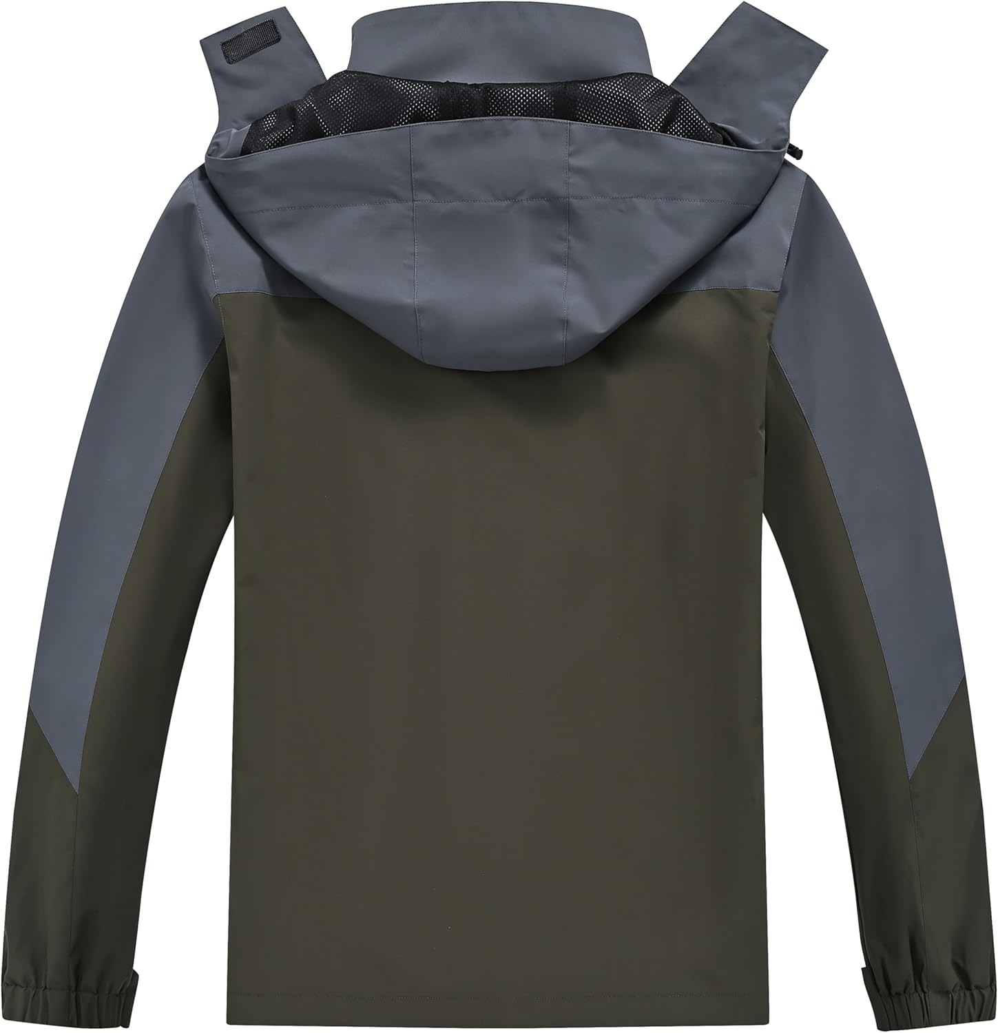 YuKaiChen Mens Rain Jacket Waterproof with Hooded Hiking Coat Lightweight Windbreaker - Image 3