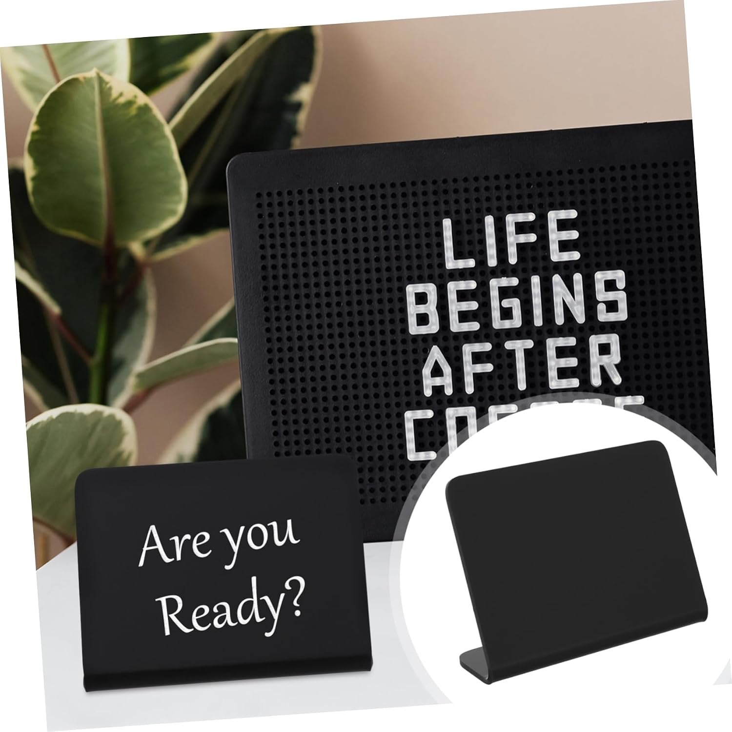 PRETYZOOM 12pcs Acrylic Writing Boards for Home Decoration of Chalkboards for Parties Weddings and Office Use Double-Sided Easel Stands for Messages Labels and Signs