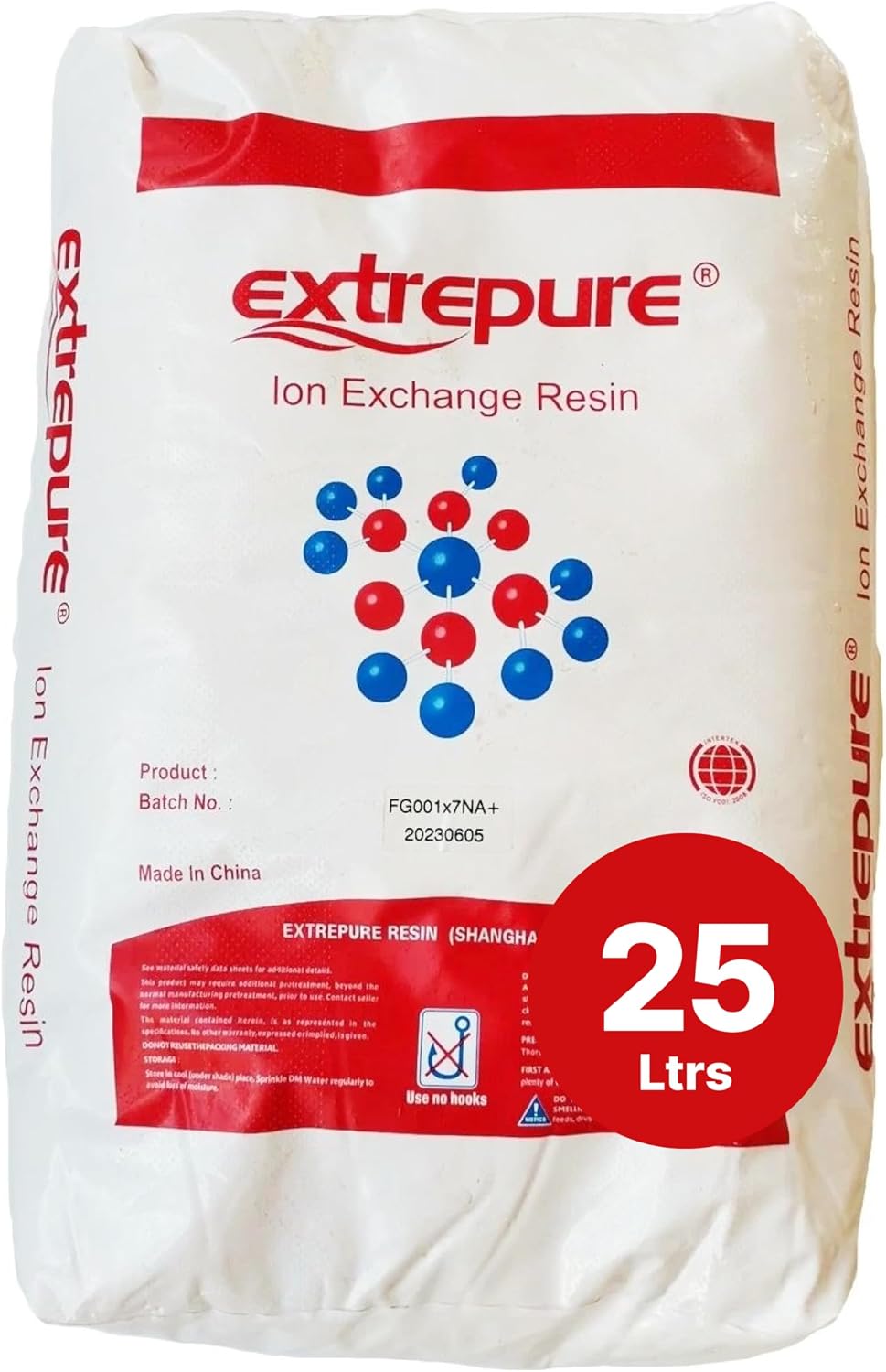 25 L Water Resin Refill for Water Softener Systems Cartridges Cation Exchange Resin