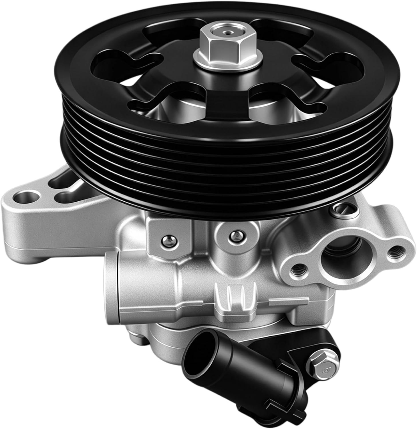 21-5456 Power Steering Pump with Pulley Fit for 2006-2011 Honda Civic 1.8L Power Assist Pump, Replace 55-5822