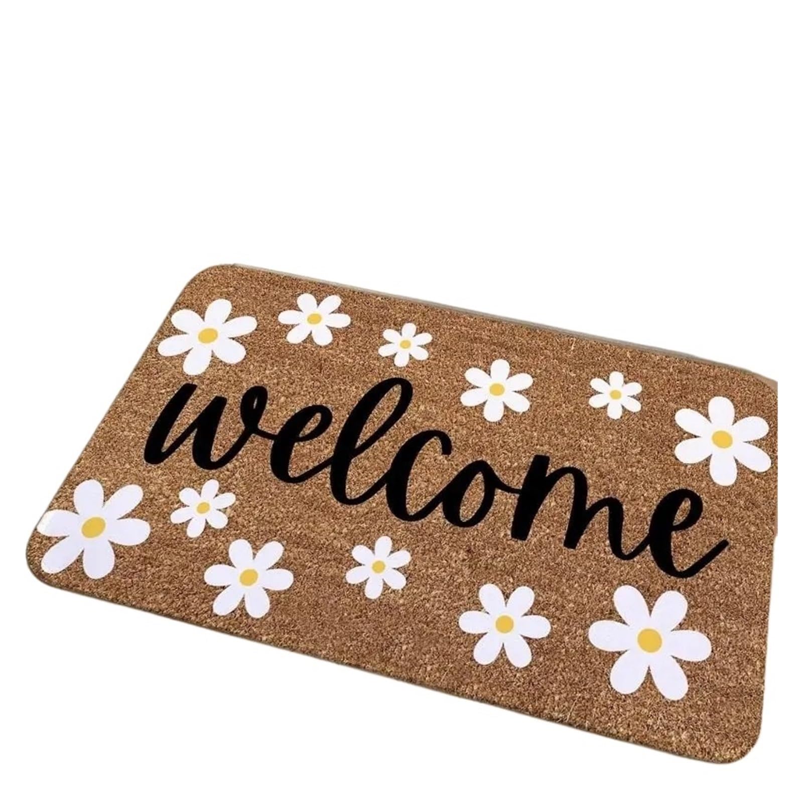 Paillasson à feuilles florales pour créer un tapis de bienvenue chaleureux chez soi