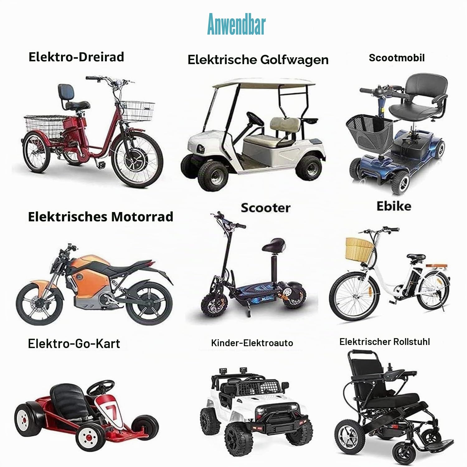 Ebike Batterie 48V 30Ah Scooter Akku Pack 13S3P Rechargeable Battery Eingebauter BMS PVC-Akku Mit Ladegerät Elektrofahrrad-Akku Für 50W-1000W Motor