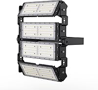 Vista 13 de STASUN Luz de inundación LED para exteriores, 150W 13500lm Iluminación exterior con ángulo de iluminación de 330°, 5000K, 3 cabezales ajustables