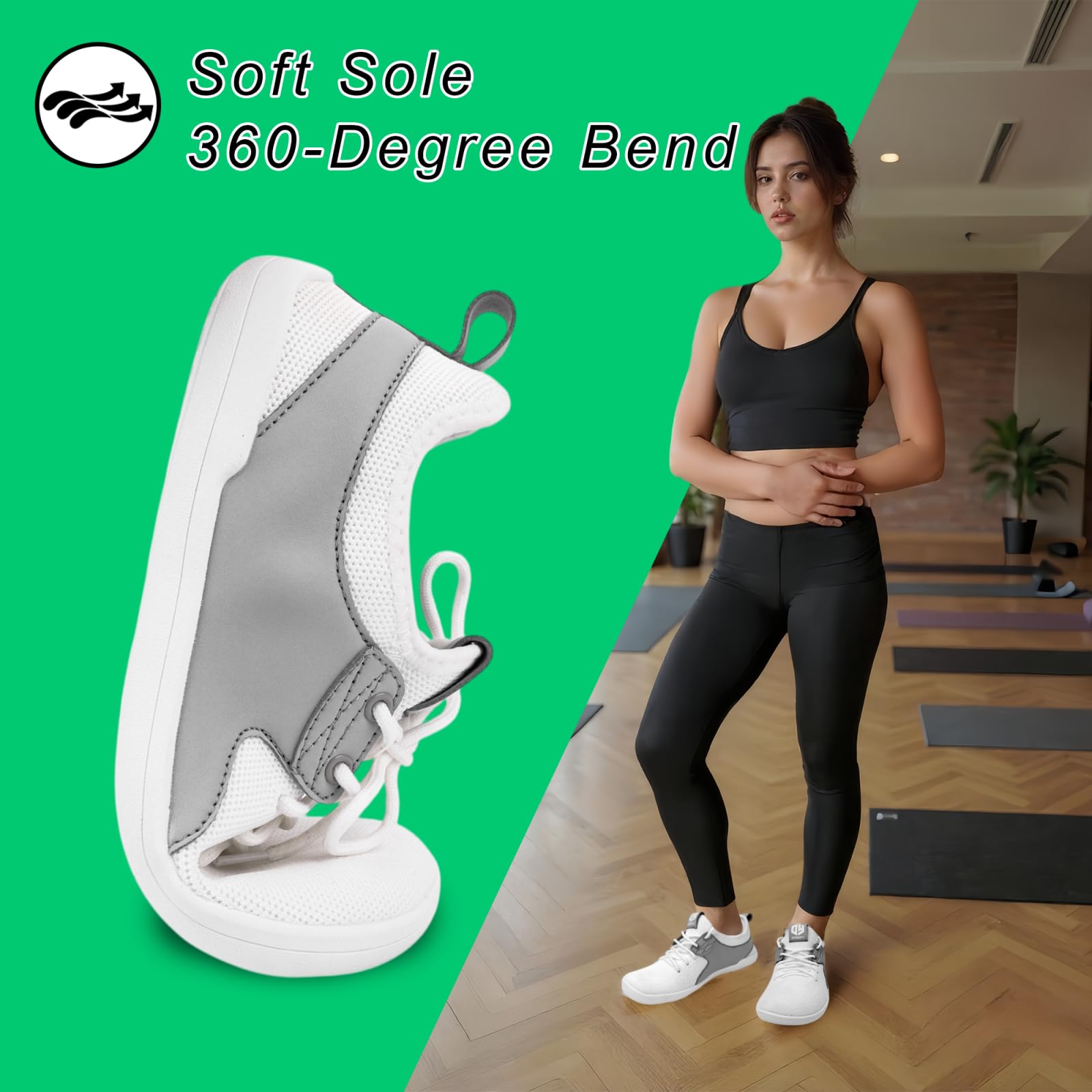 Zapatillas Barefoot Mujer Hombre Calzado Minimalista Zapatos Deportivas Casual Anchas Ligeras Antideslizante Transpirable para Primavera Verano Caminar Gym Fitness Trail