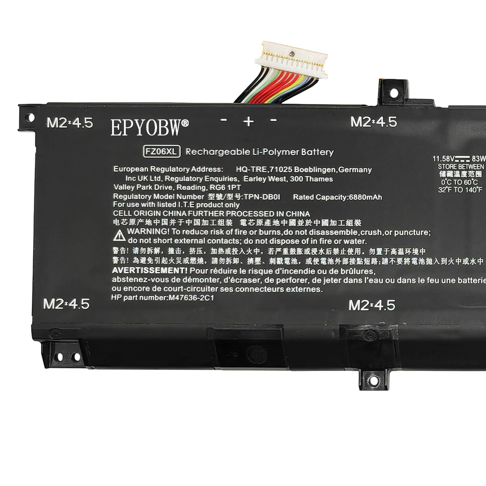Amazon.com: EPYOBW FZ06XL Laptop Battery 83Wh Compatible with HP