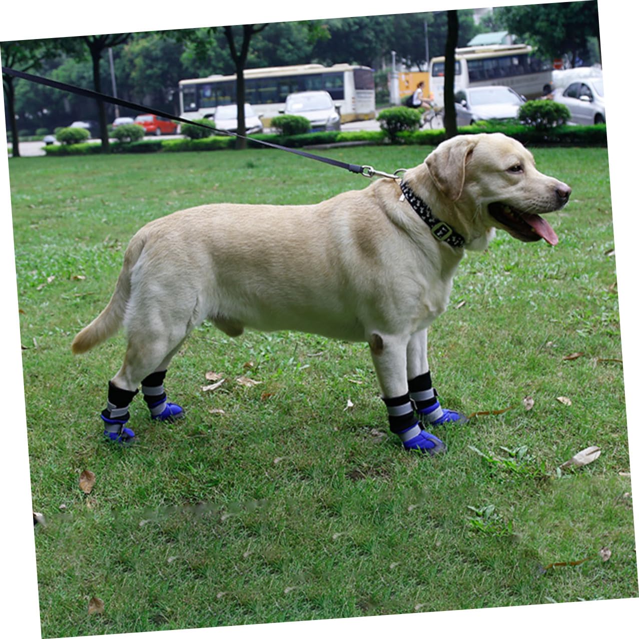 UPKOCH 4 Stück Hundeschneestiefel Warme Outdoor Pfotenstiefel für Mittlere und Große Hunde rutschfeste Winter Hundeschuhe mit Robustem Material und Schutzfunktion