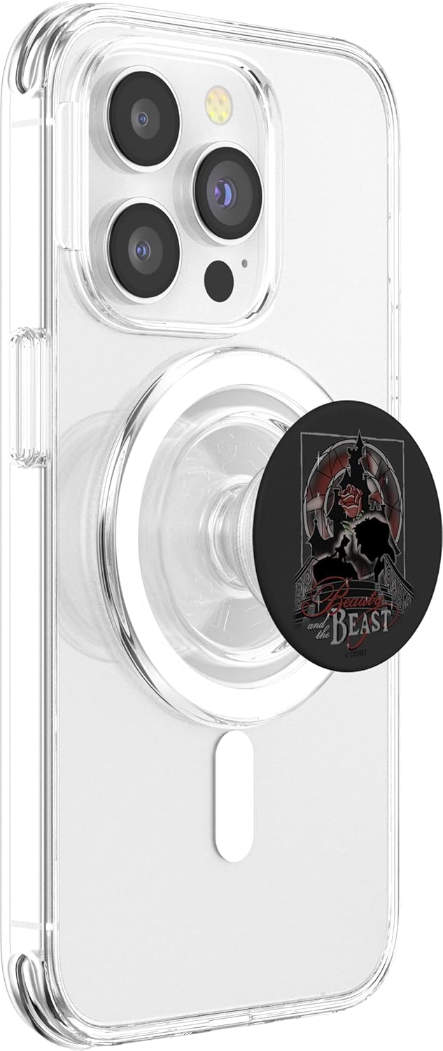 Disney Beauty And The Beast Artsy Silhouette Poster PopSockets MagSafe PopGrip for iPhone