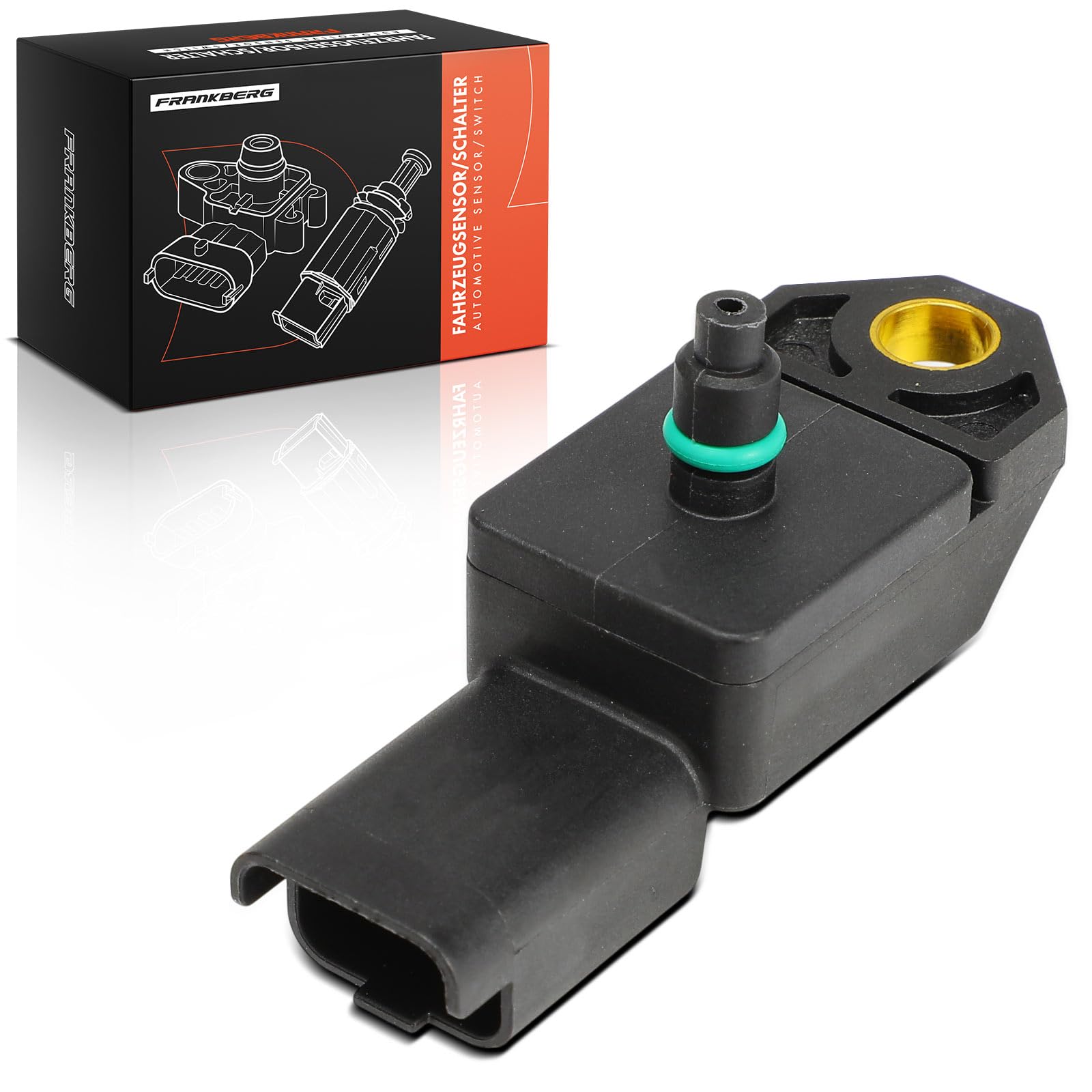 Frankberg Sensor de presión del tubo de aspiración Compatible con Berlingo Multispace B9 K.u.g.a I C-Max DM2 C4 Grand Picasso I UA M.i.n.i R56 Replace# 1920CZ
