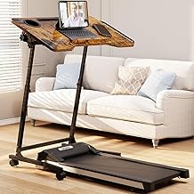 ikkle Bike Trainer Desk with Wheels, Adjustable Treadmill...
