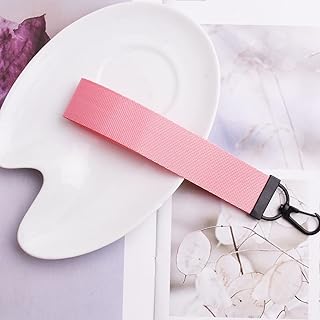 Keerock Portachiavi in ​​Corda di Nastro Fai-da-Te Color Caramella per Borsa da Donna Portachiavi per Auto Charms Breve Cordino Lungo per Le Chiavi