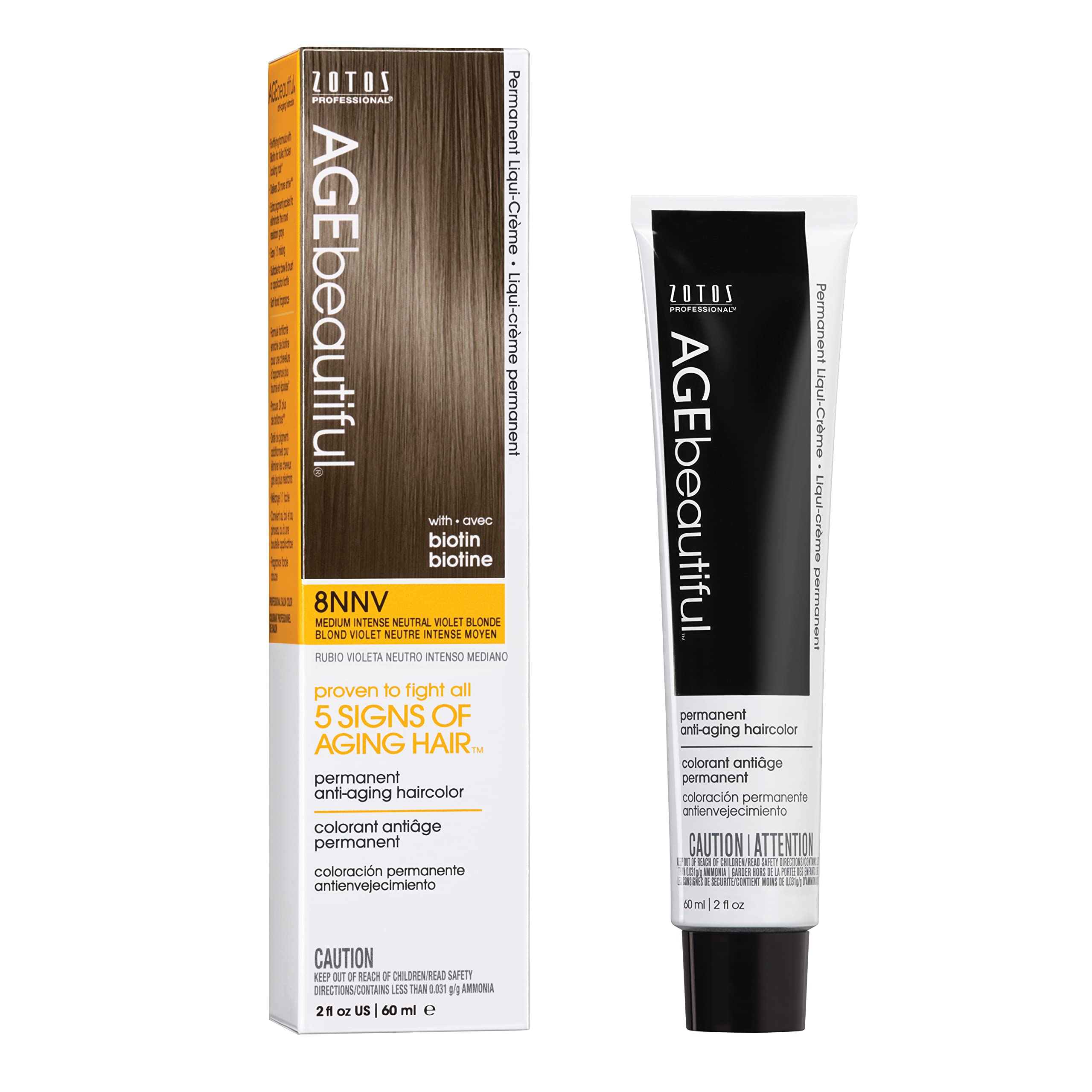 Photo 1 of AGE beautiful Permanent Hair Dye 8NNV Medium Intense Neutral Violet Blonde