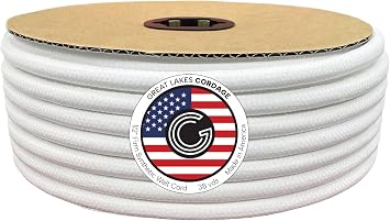 1/2" Firm Synthetic Braided Upholstery Welt Cord, 38 yds