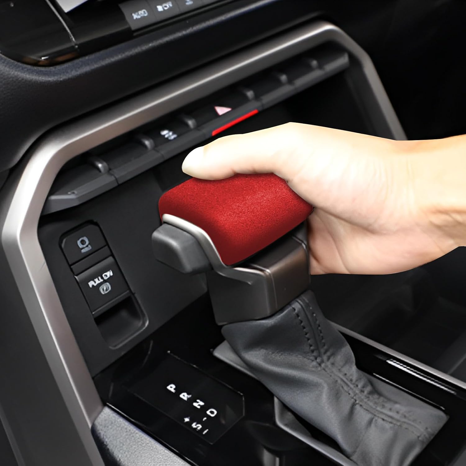 Suede Car Gear Shift Knob Cover for 2024 Toyota Tacoma Accessories image 3