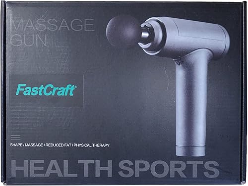 Fast Craft Masajeador, pistola de masaje corporal, percusión de tejido profundo, ligera, de mano hasta 12 horas por carga completa, gran regalo de