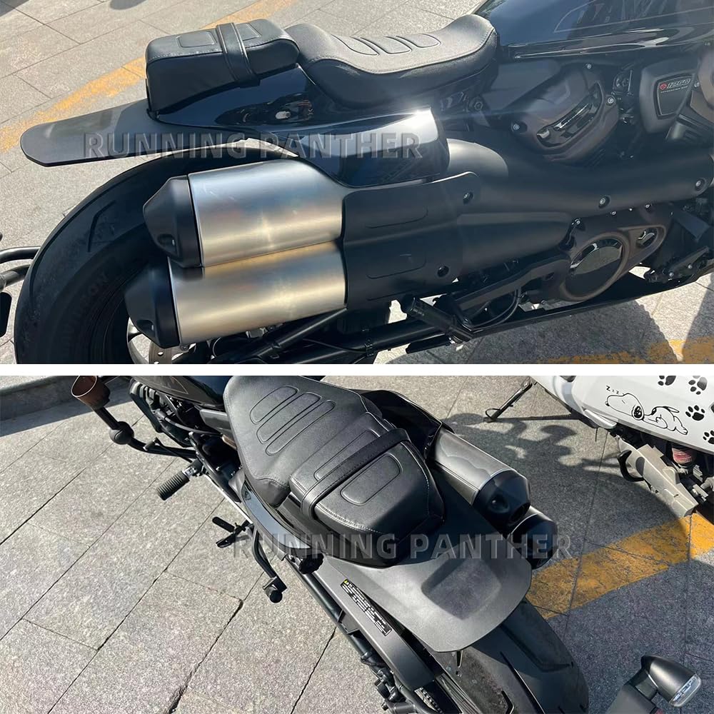 Cuscinetto per sedili singoli passeggeri per moto con estensione parafango posteriore adatto per Harley Sportster S 1250 RH1250S 2021 2022 2023 2024