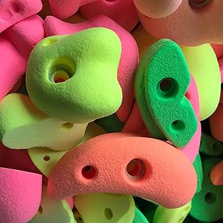 Presas de Escalada Presas de Escalada en Roca Luminosas de Pu para Niños Adultos, Estante de Escalada Ligero para Pared/Tablero de Madera, Coloridos Kits de Pared de Escalada Diy para Principiantes