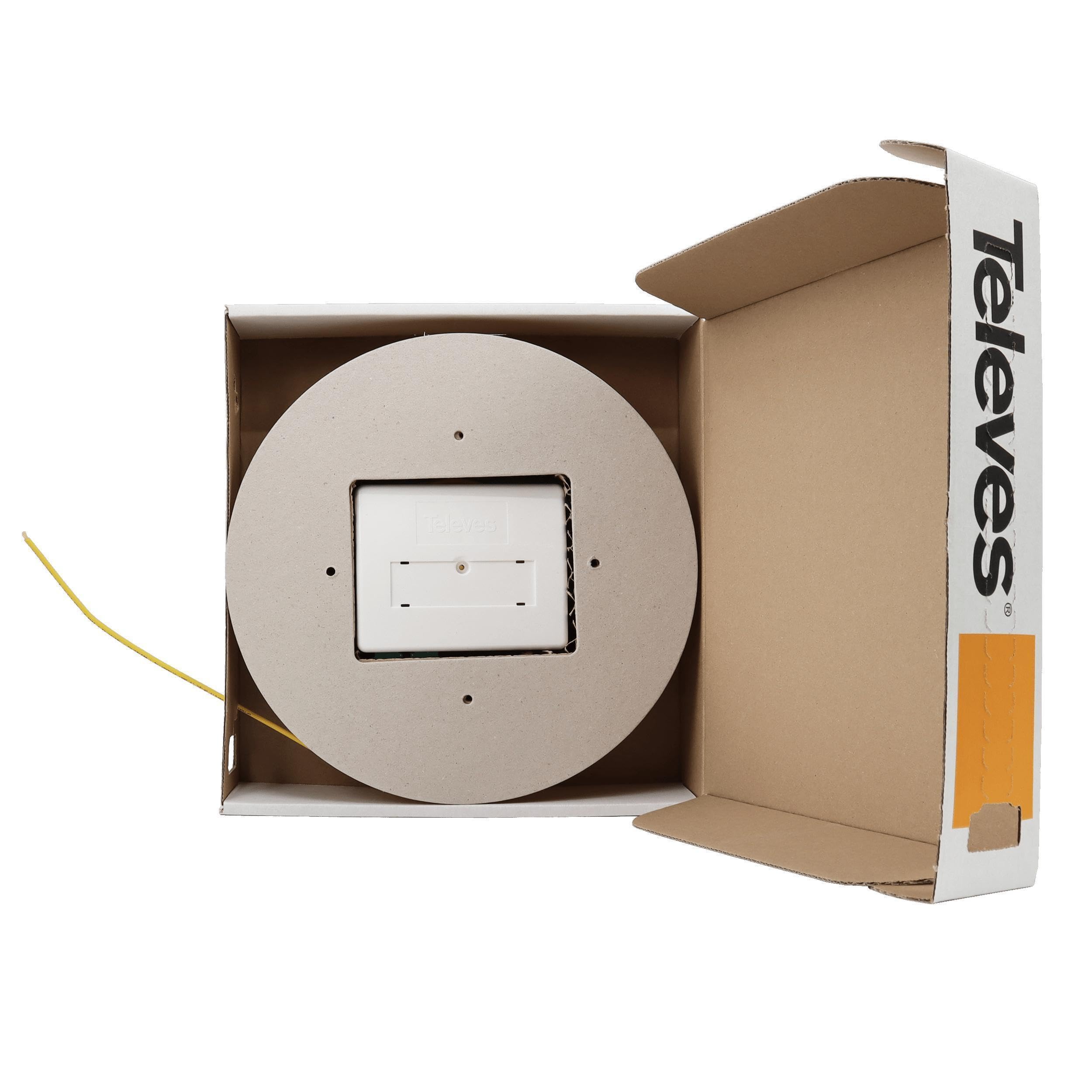 Boitier optique 4 sorties câble 40m - Cassette de protection thermoépissure