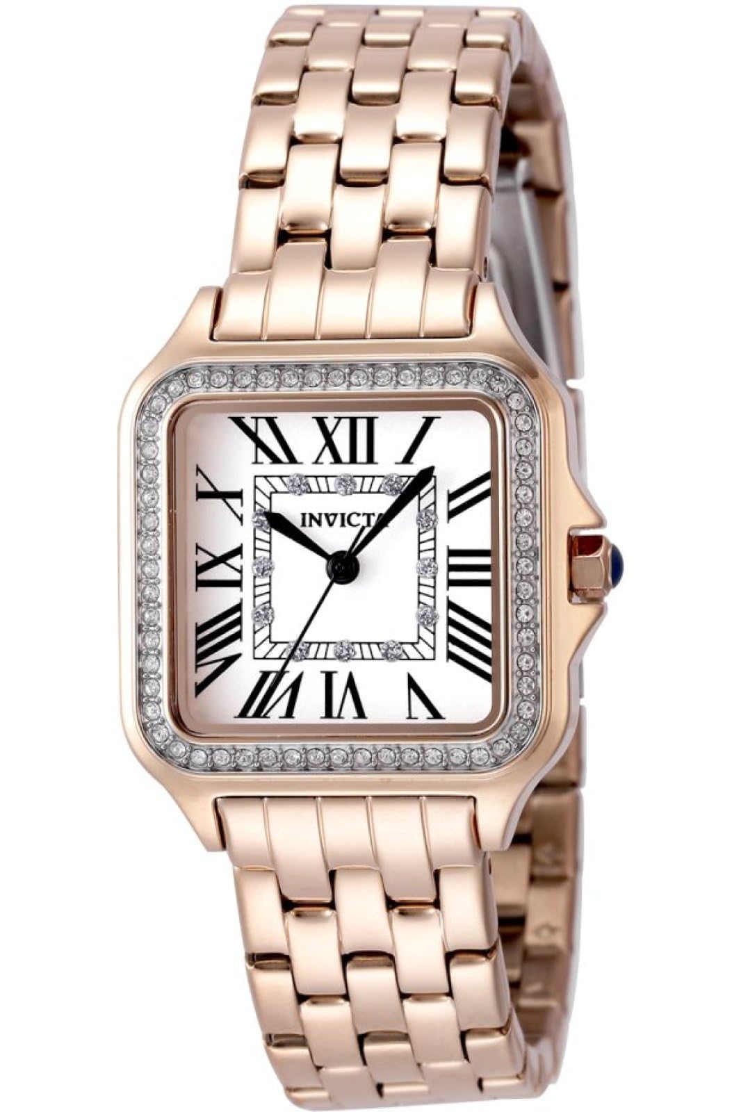 Amazon.com: Invicta Angel Lady 28mm Stainless Steel Rose Gold