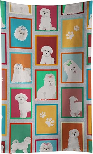 Miniatura 13 de Caroline's Treasures MLM1101KTWL - Lotes de color rojo y blanco Pembroke Corgi toalla de cocina Pembroke Paños de cocina toalla de mano toalla