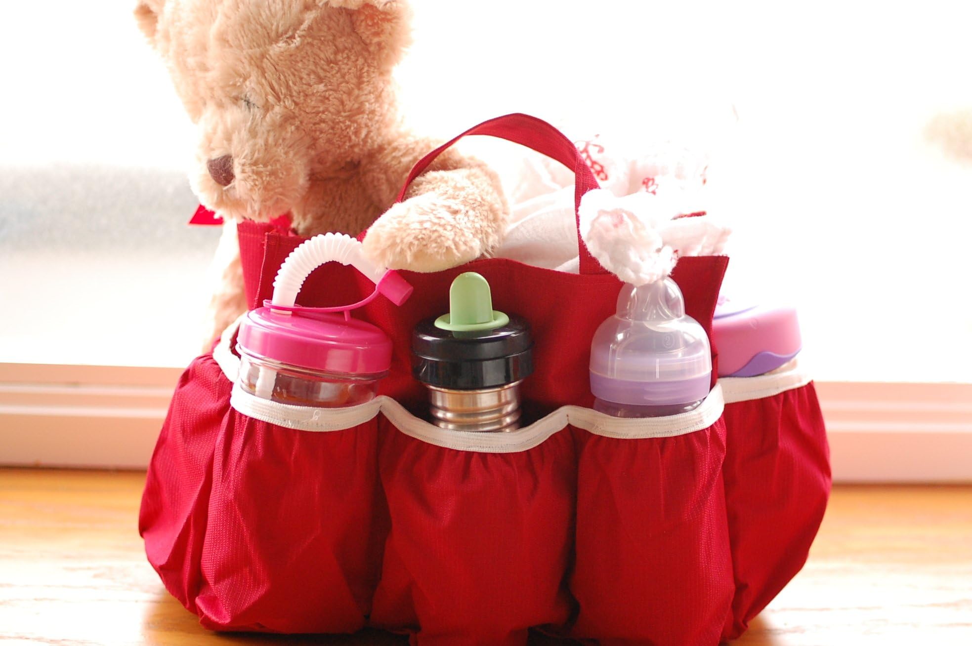 Diaper Bag Insert Organizer (Red)